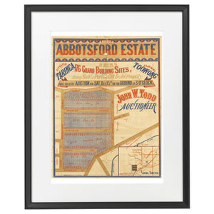 1883 Abbotsford Estate - 140 years ago today
