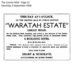 1938 Greenslopes - Waratah Estate