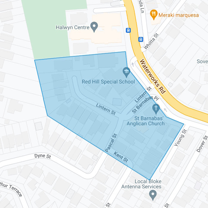 1887 Red Hill Church Hill Estate Suburb Maps