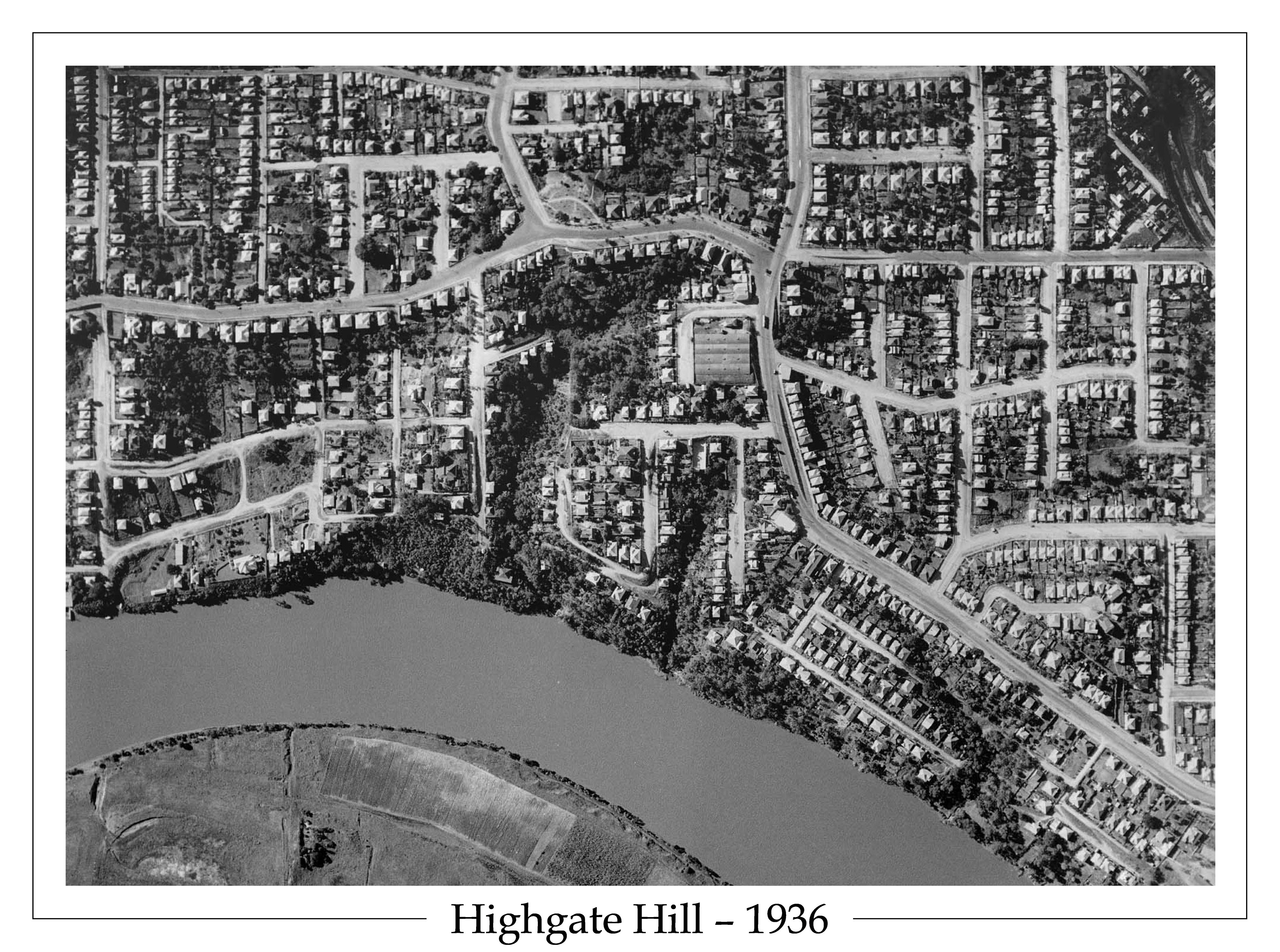 1936 Highgate Hill - Aerial Photo - Dornoch Terrace