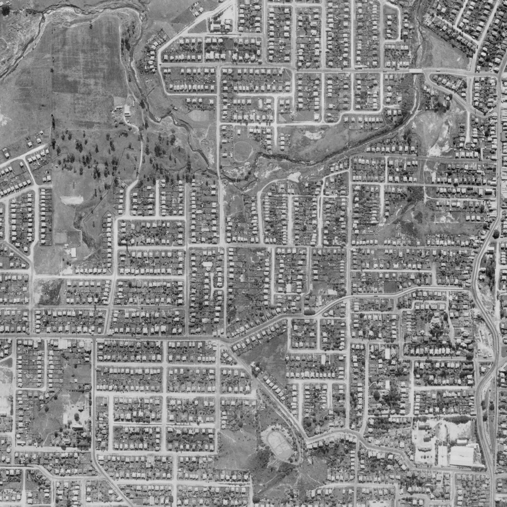 1946 Grange - Aerial Photo - Grange in 1946