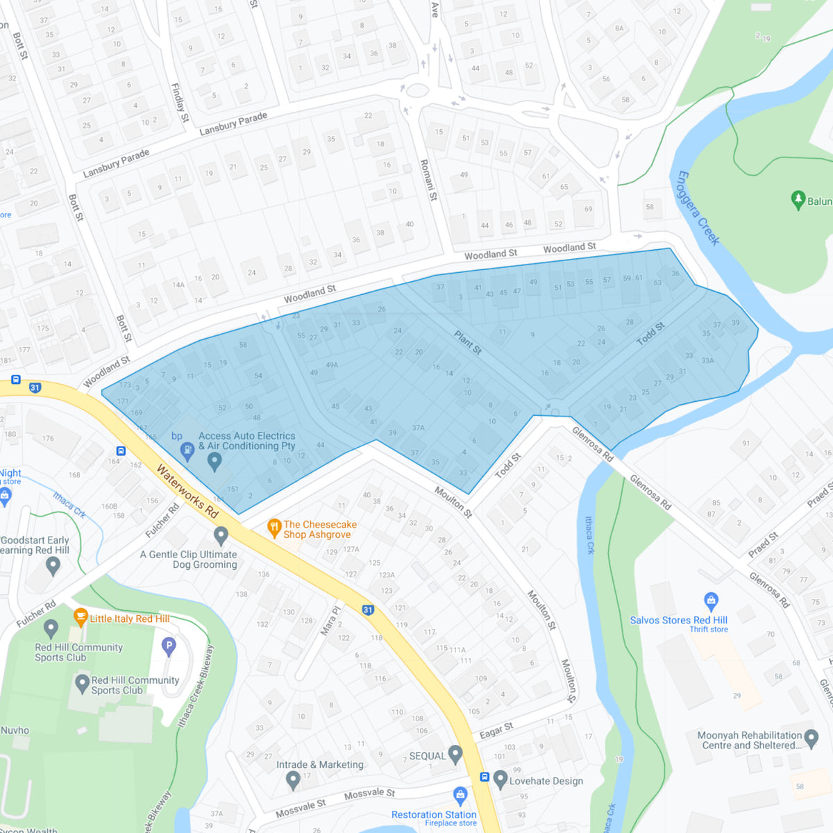1914 Ashgrove Hawthorn Park Estate Suburb Maps