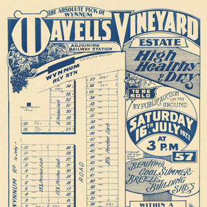 1921 Wynnum - Wavell's Vineyard Estate