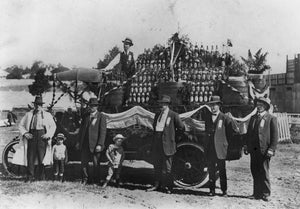 1913 Labour Day Floats - Castlemaine Brewery and Ipswich Railway - Brisbane