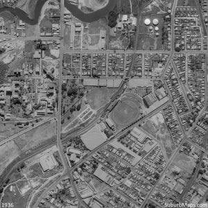 1936 Aerial Photo of Bowen Hills - Ekka Showgrounds