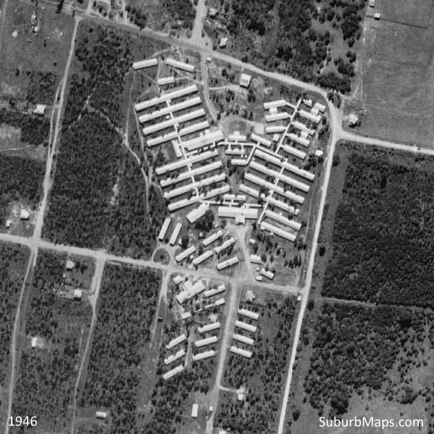 ANZAC Day - 1946 Aerial Photo - Greenslopes / Holland Park / Ekibin