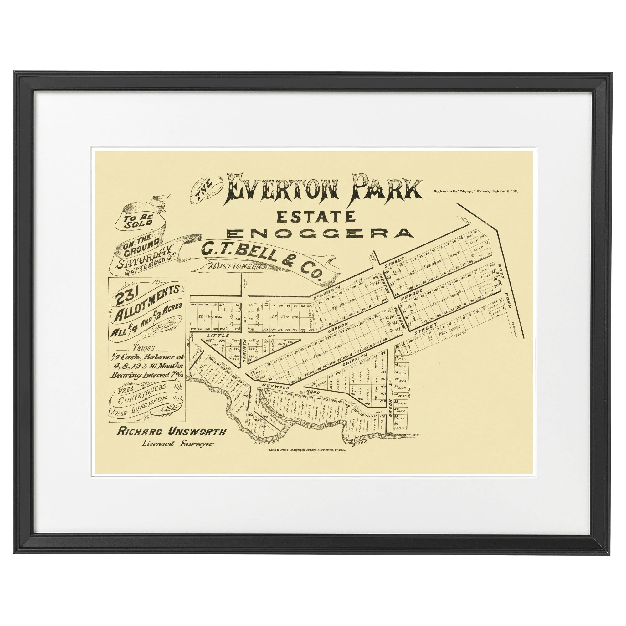 1885 Everton Park Estate - 139 years ago today