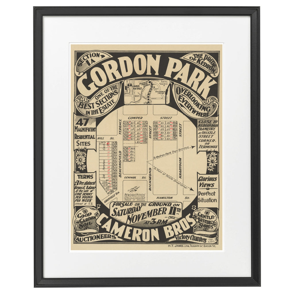 1922 Gordon Park - Section 1a - 103 years ago today