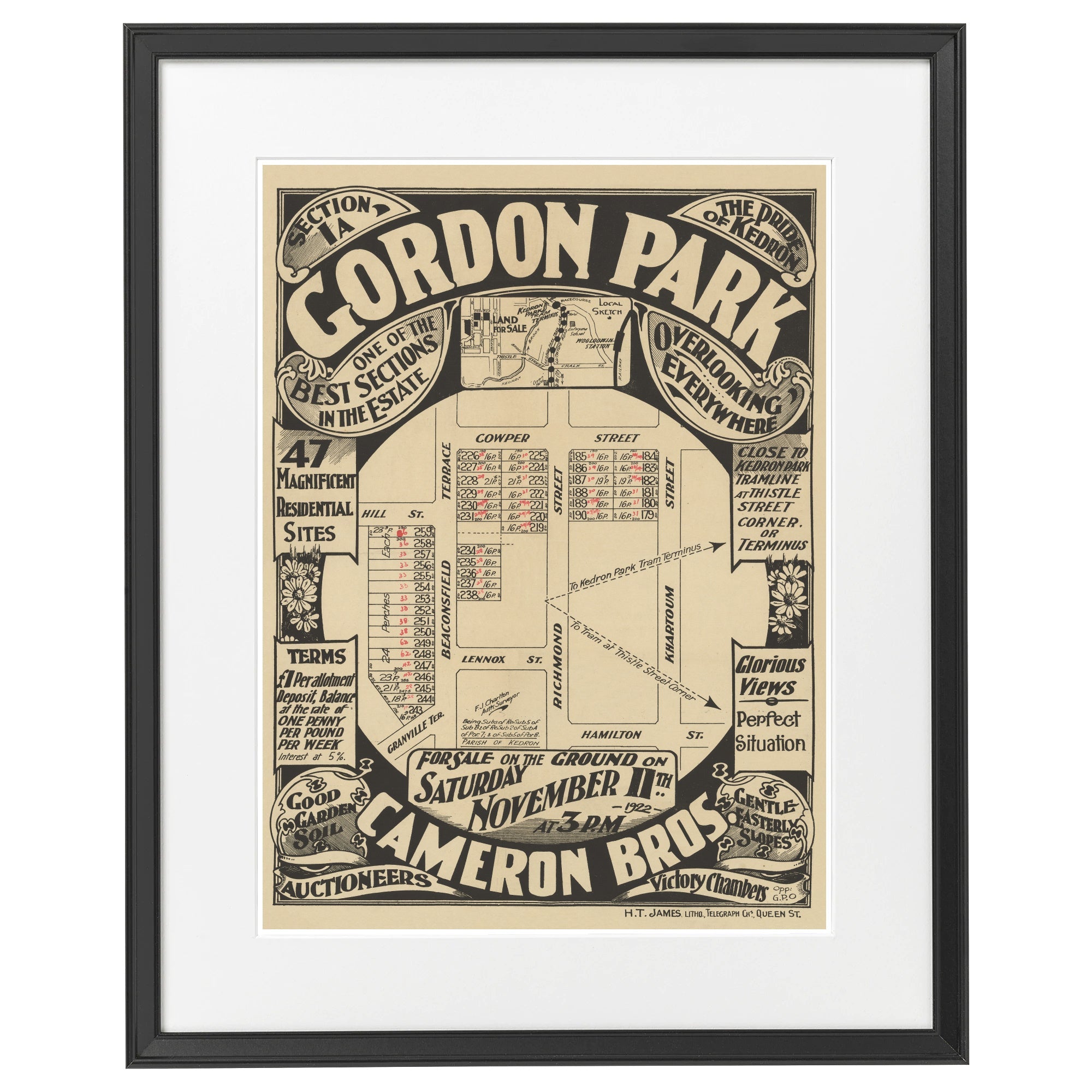 1922 Gordon Park - Section 1a - 103 years ago today