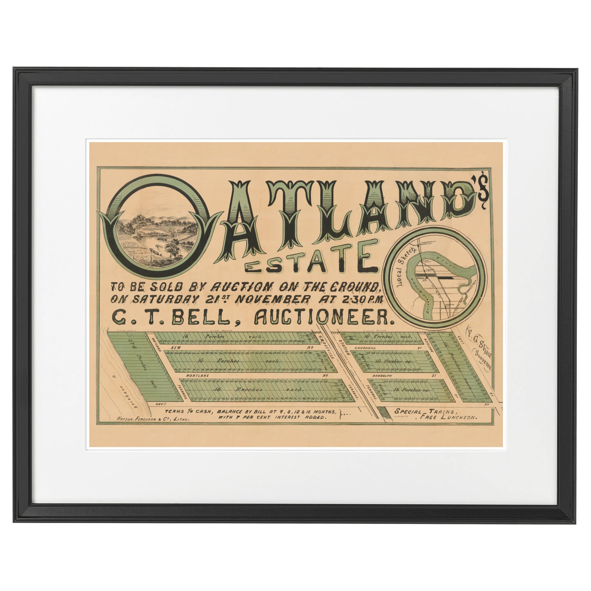 1885 Oatland's Estate - 138 years ago today
