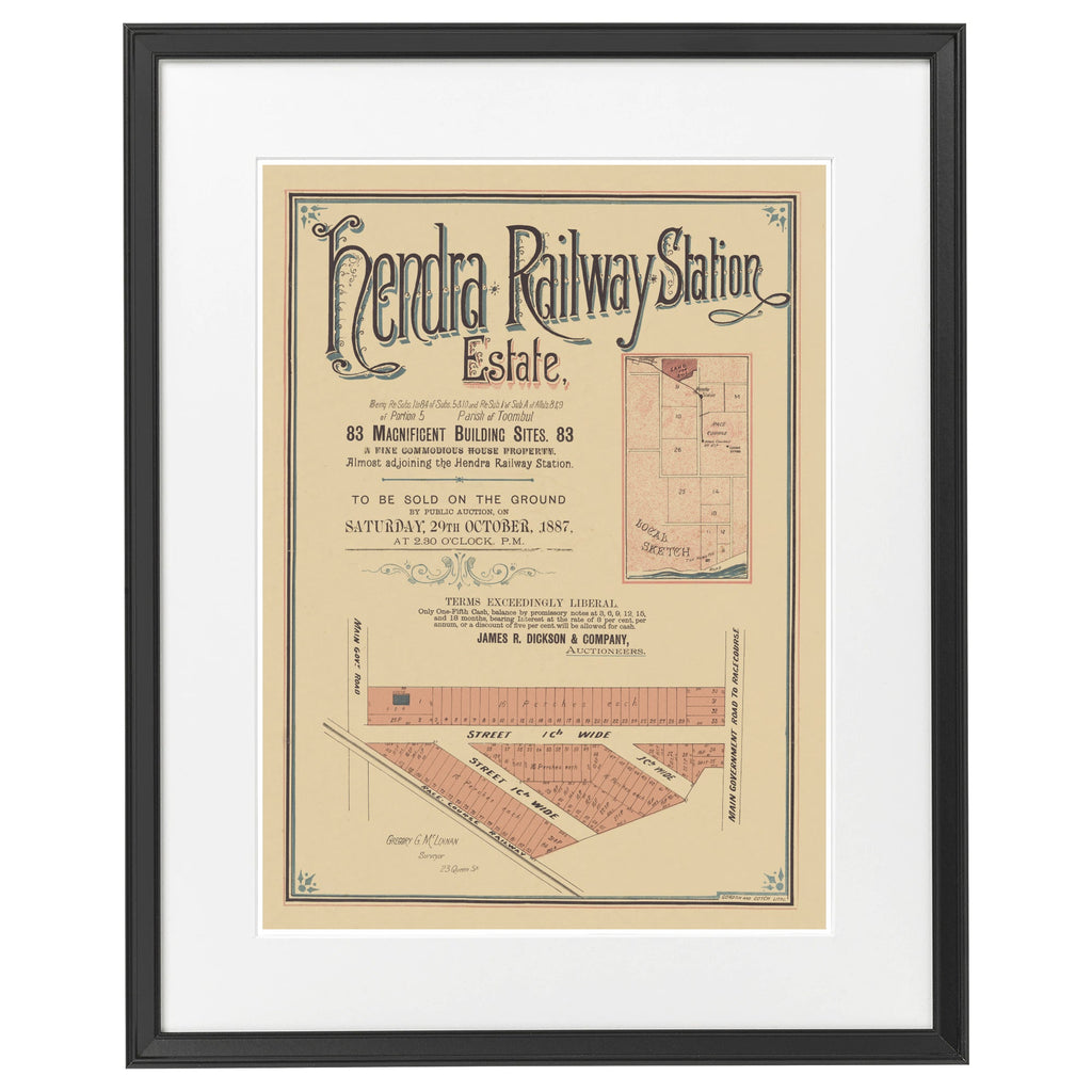 1887 Hendra Railway Station Estate - 138 years ago today