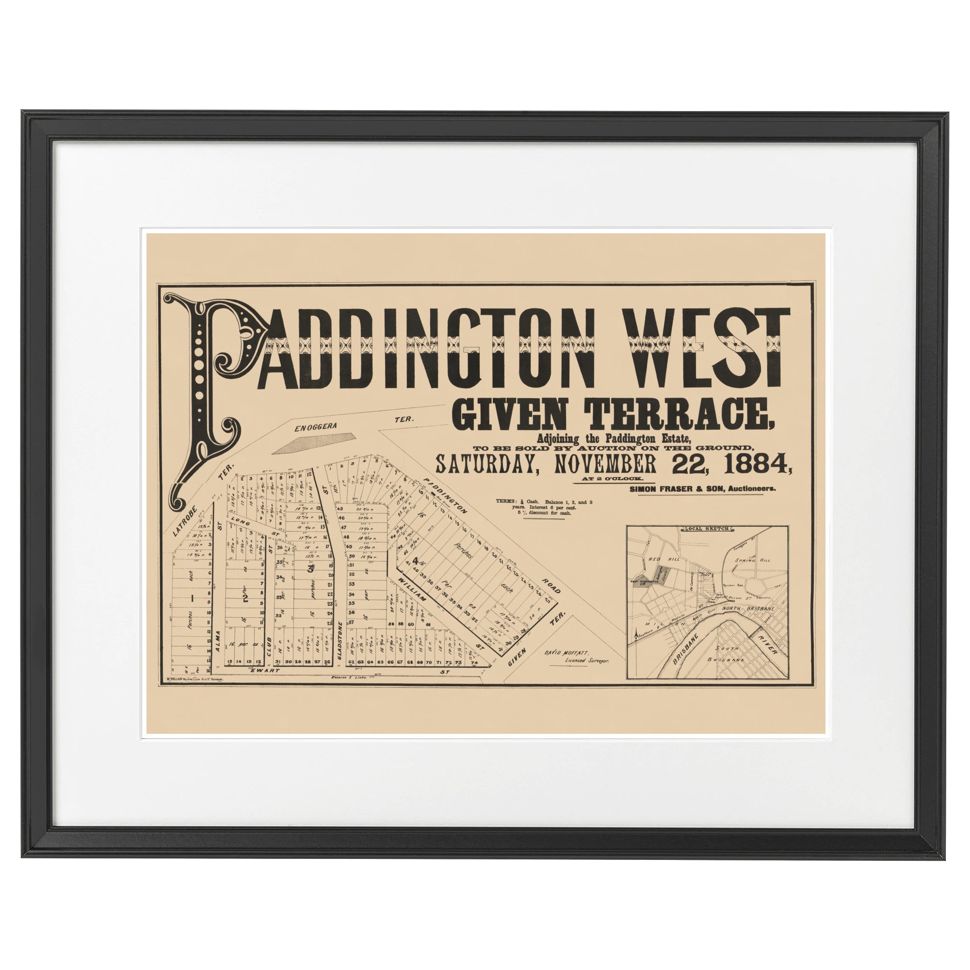 1884 Paddington West Estate - 138 years ago today