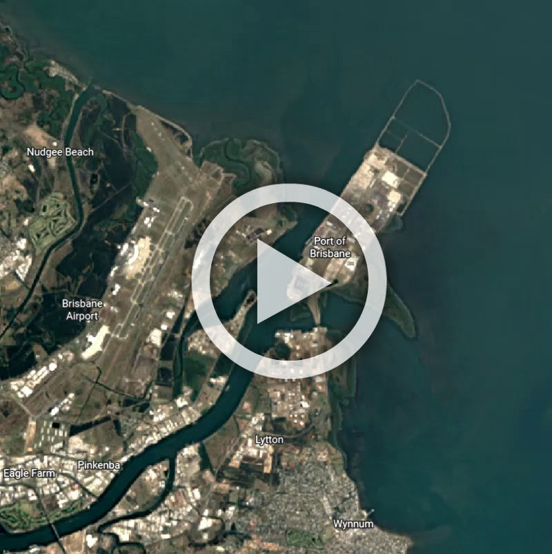 Port of Brisbane - Timelapse Video from 1985 to 2020