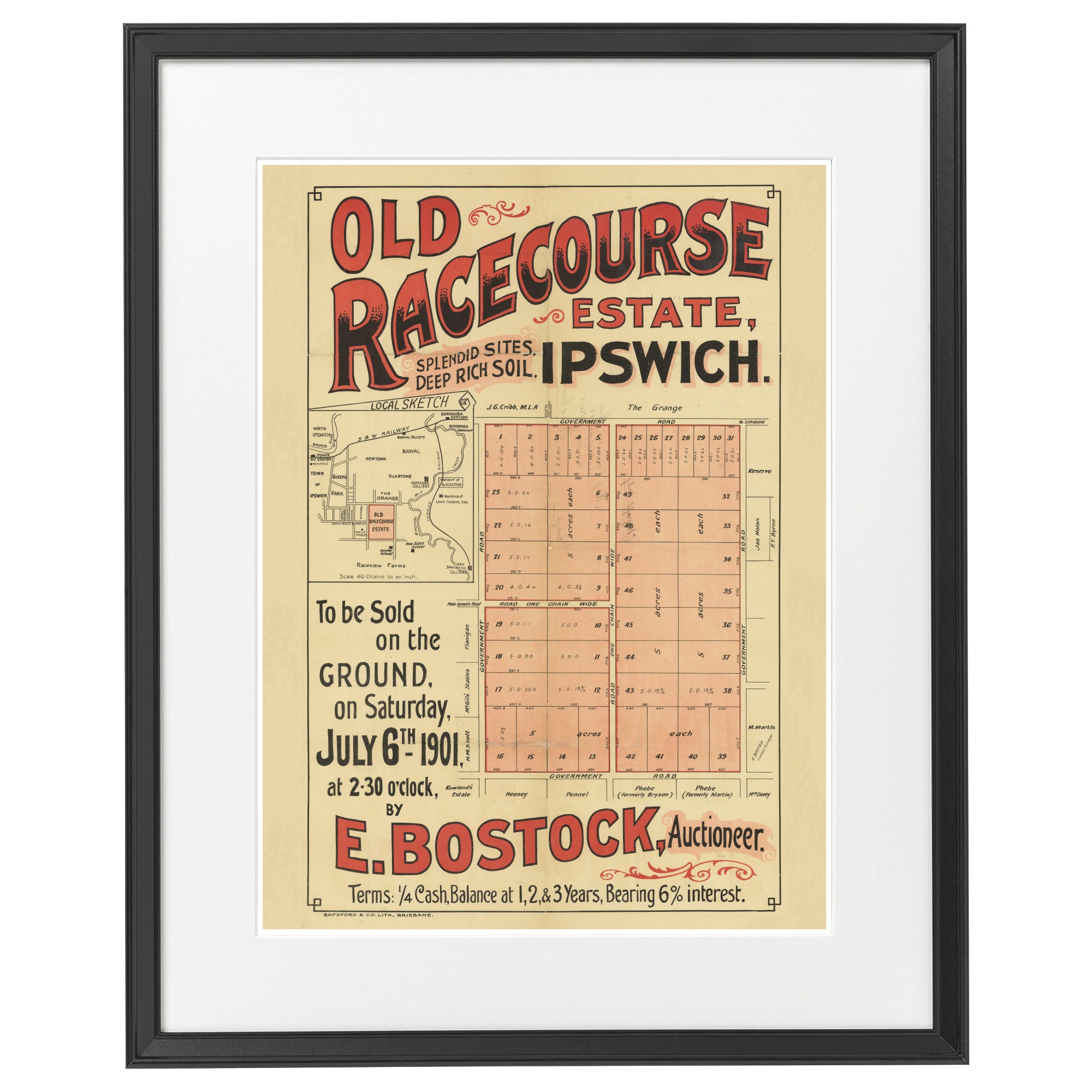 1901 Old Racecourse Estate - 120 years ago today
