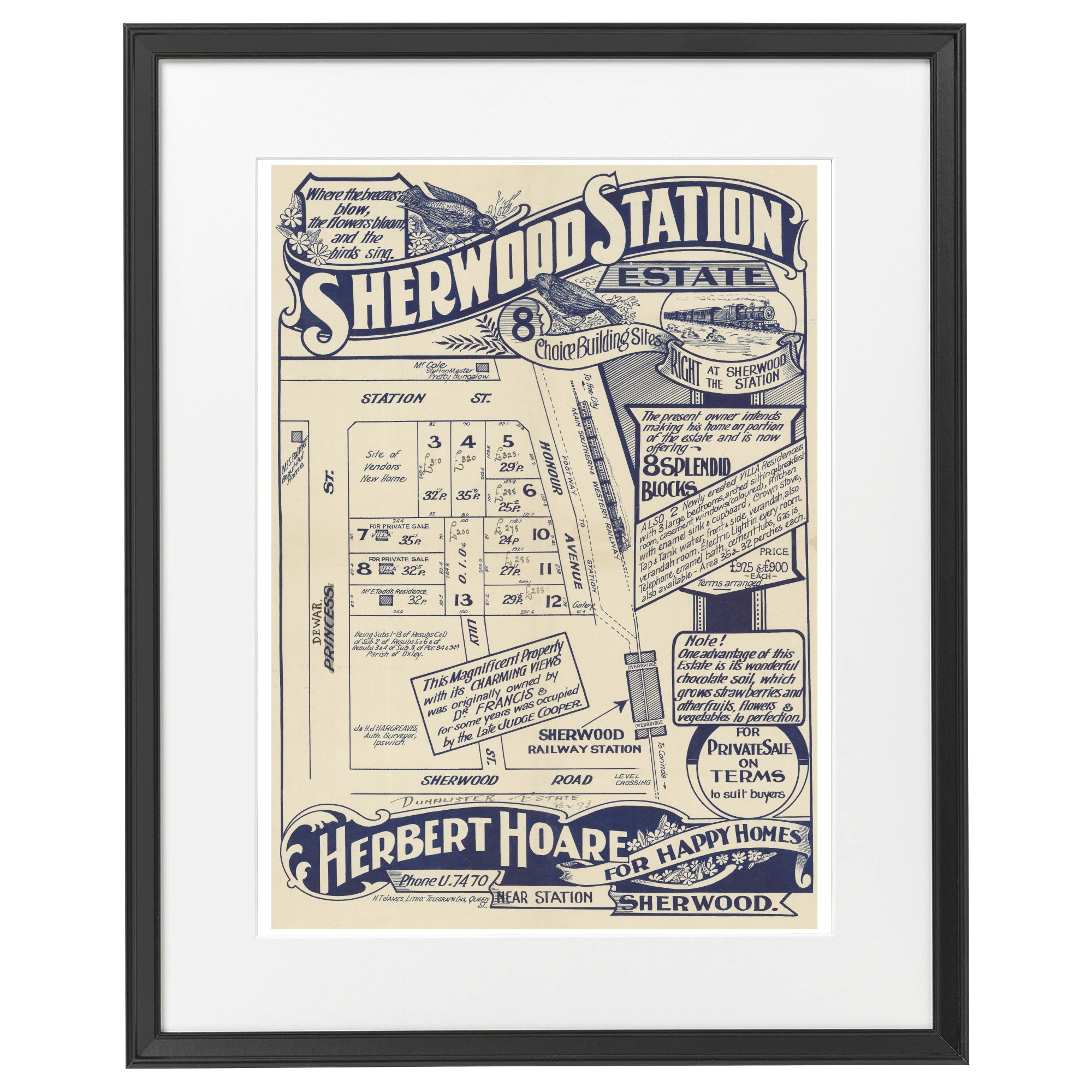 1929 Sherwood Station Estate - 94 years ago today