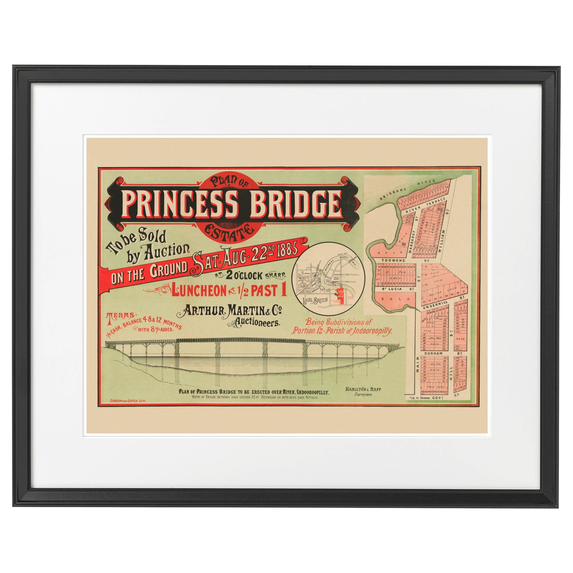 1885 Princess Bridge Estate - 136 years ago today