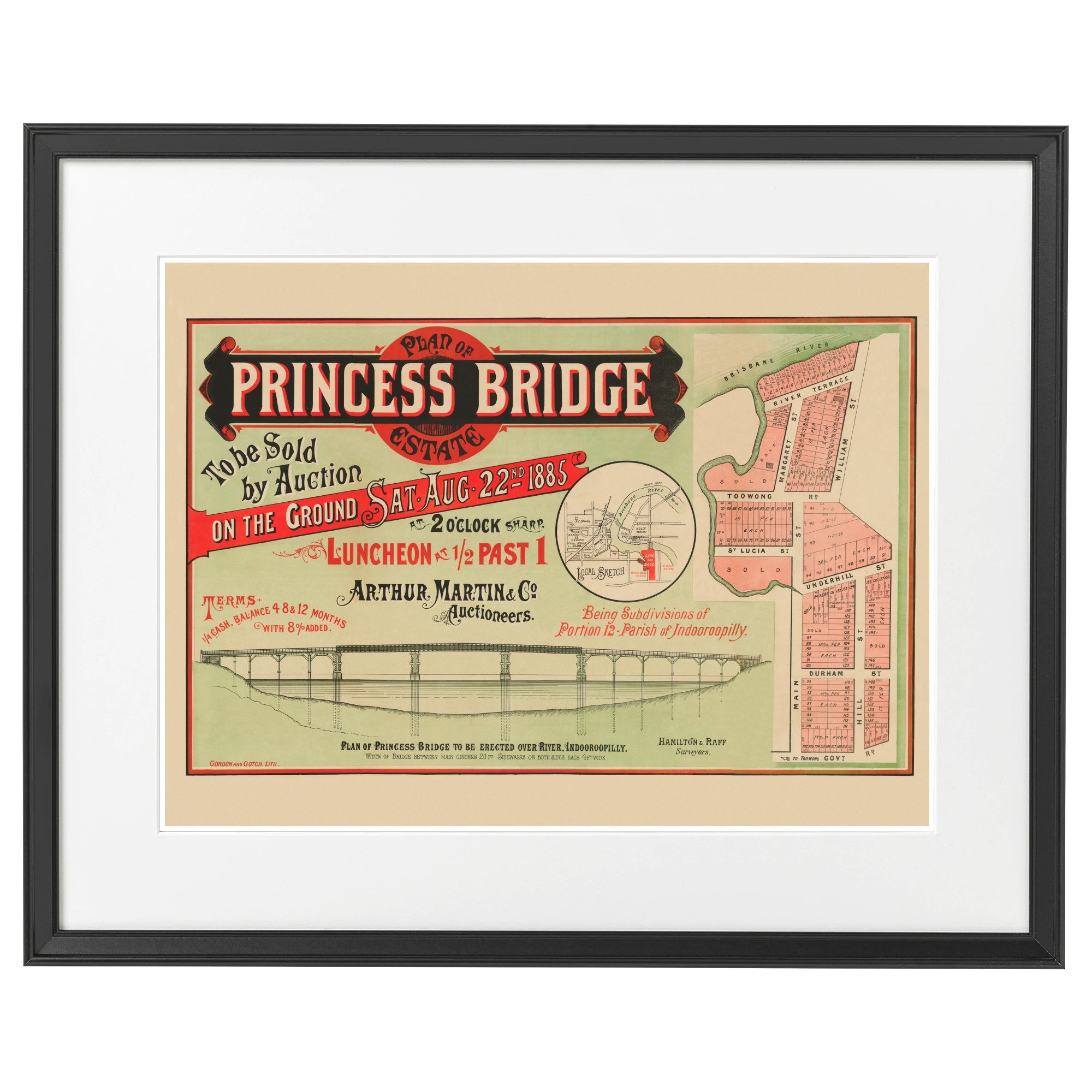 1885 Princess Bridge Estate - 140 years ago today