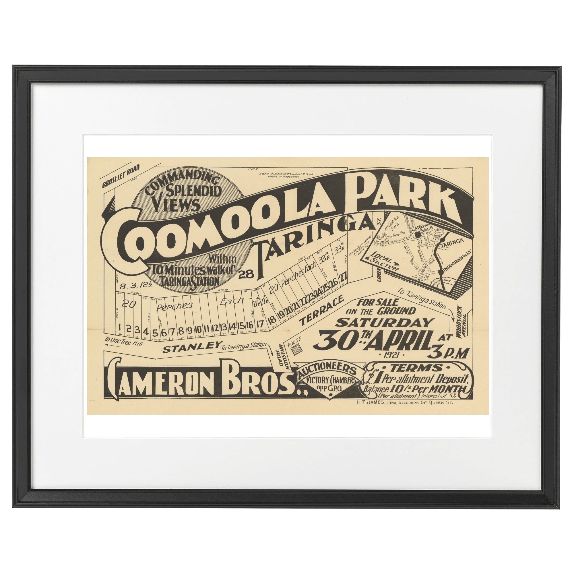 1921 Taringa - Coomoola Park - 99 years old today