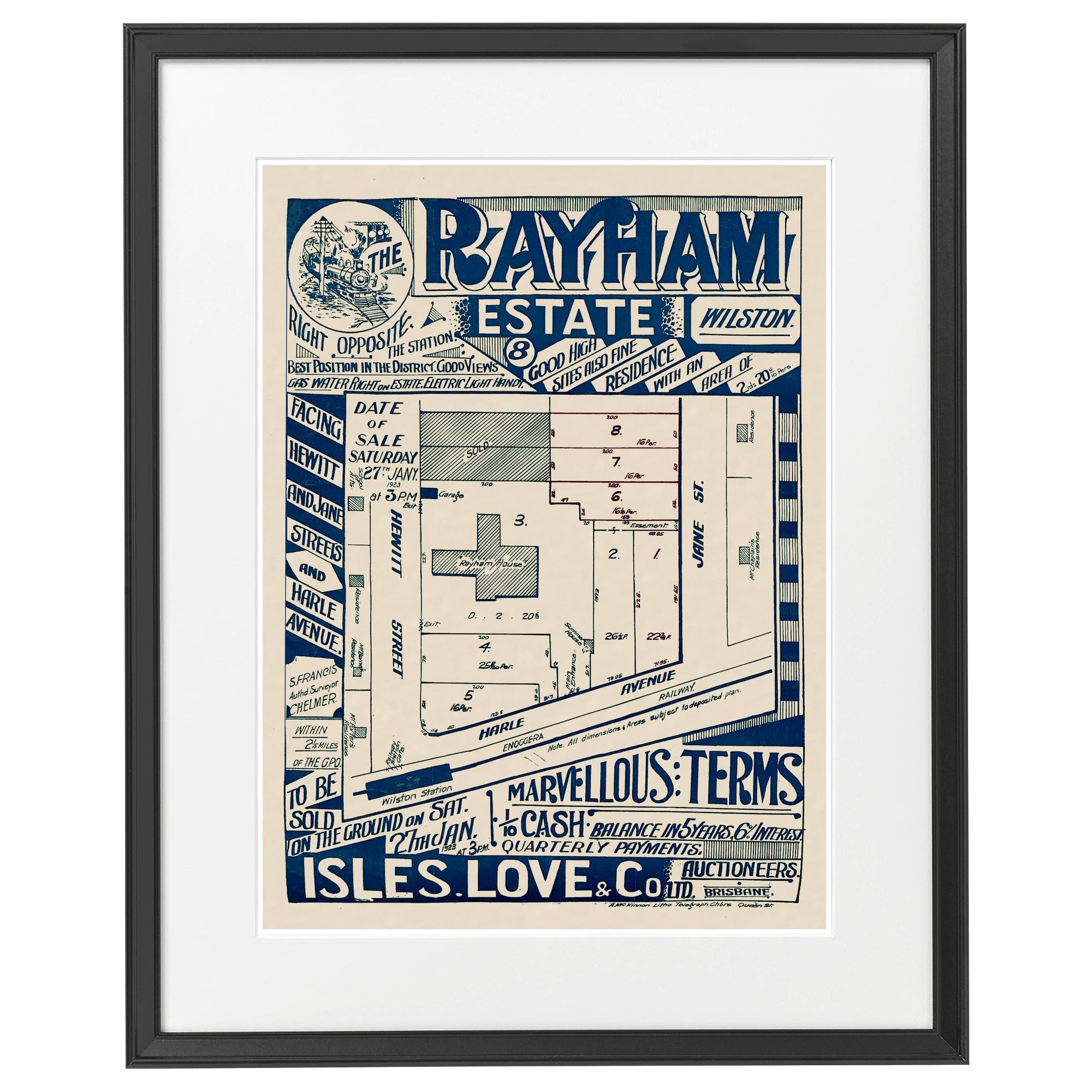 1923 Rayham Estate - 100 years ago today
