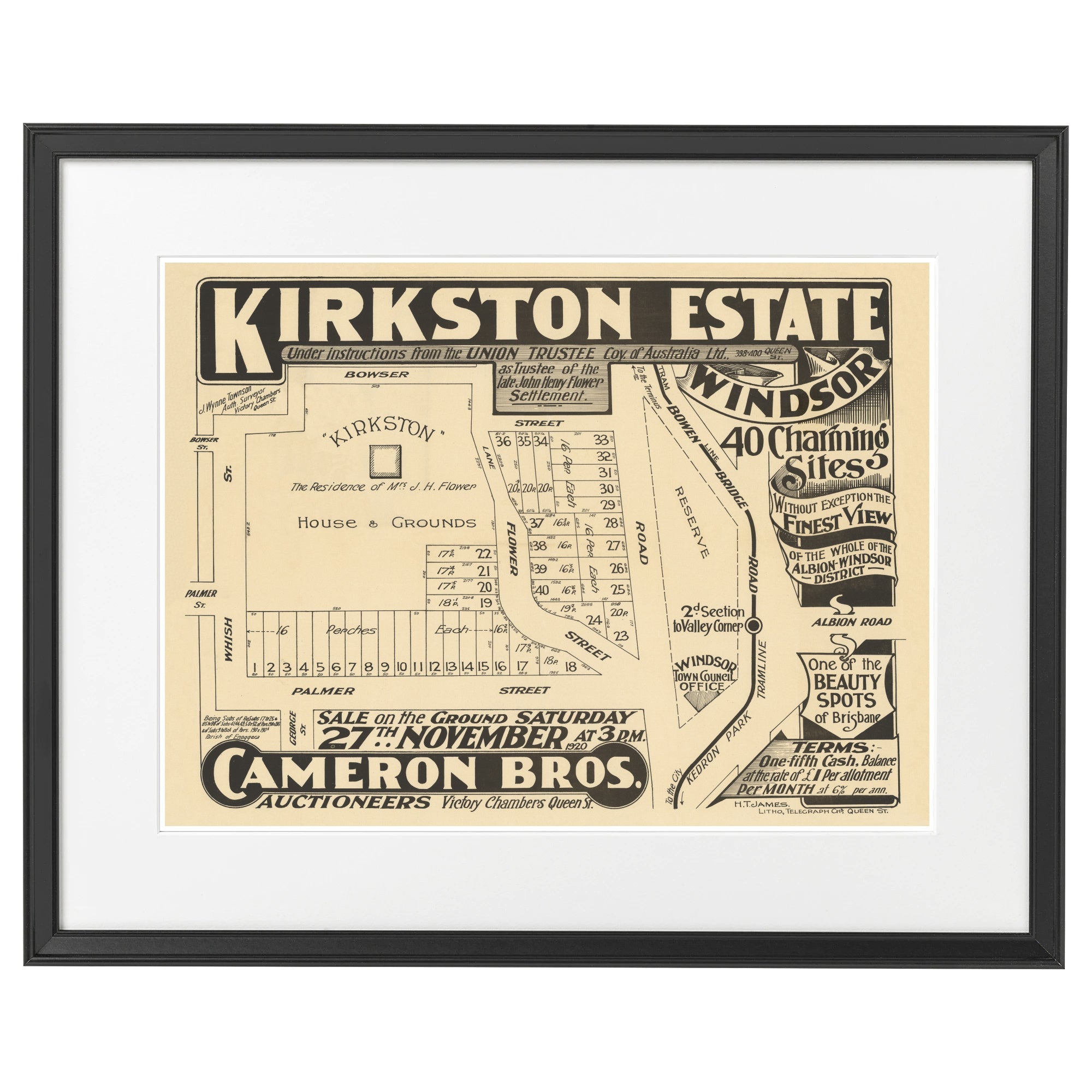 1920 Kirkston Estate - 105 years ago today