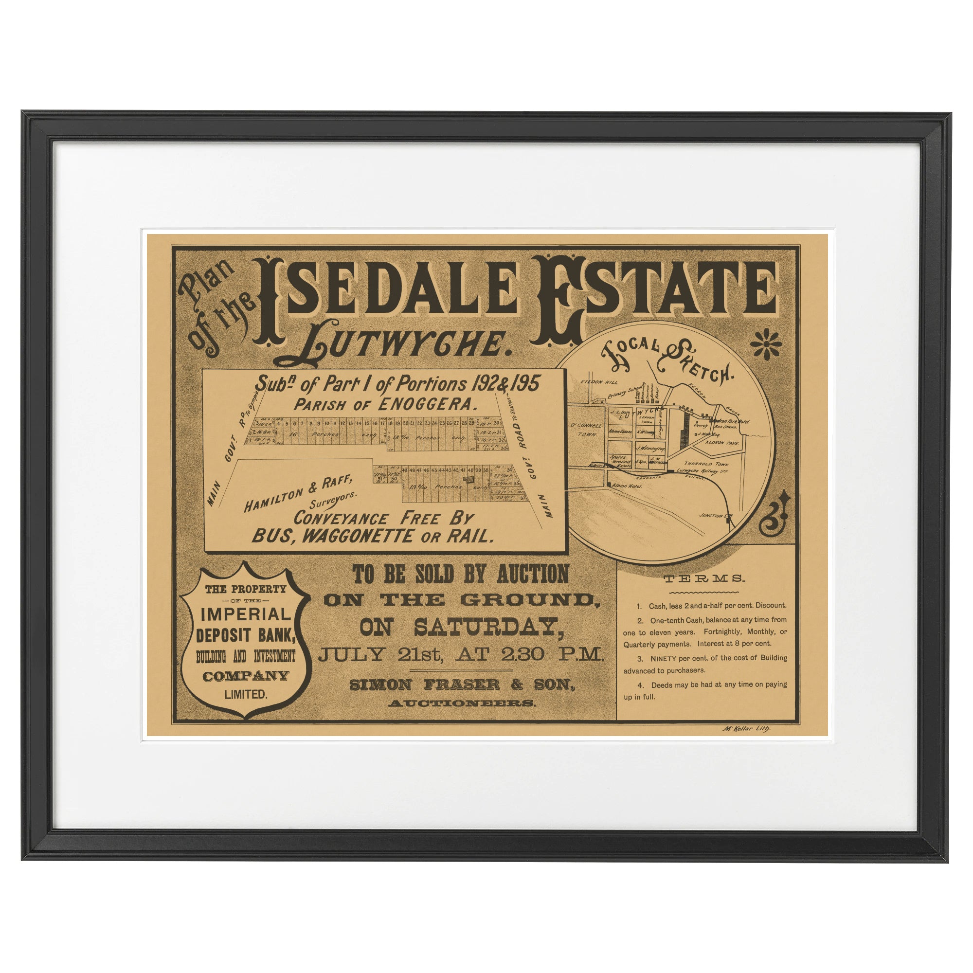 1888 Isedale Estate - 133 years ago today