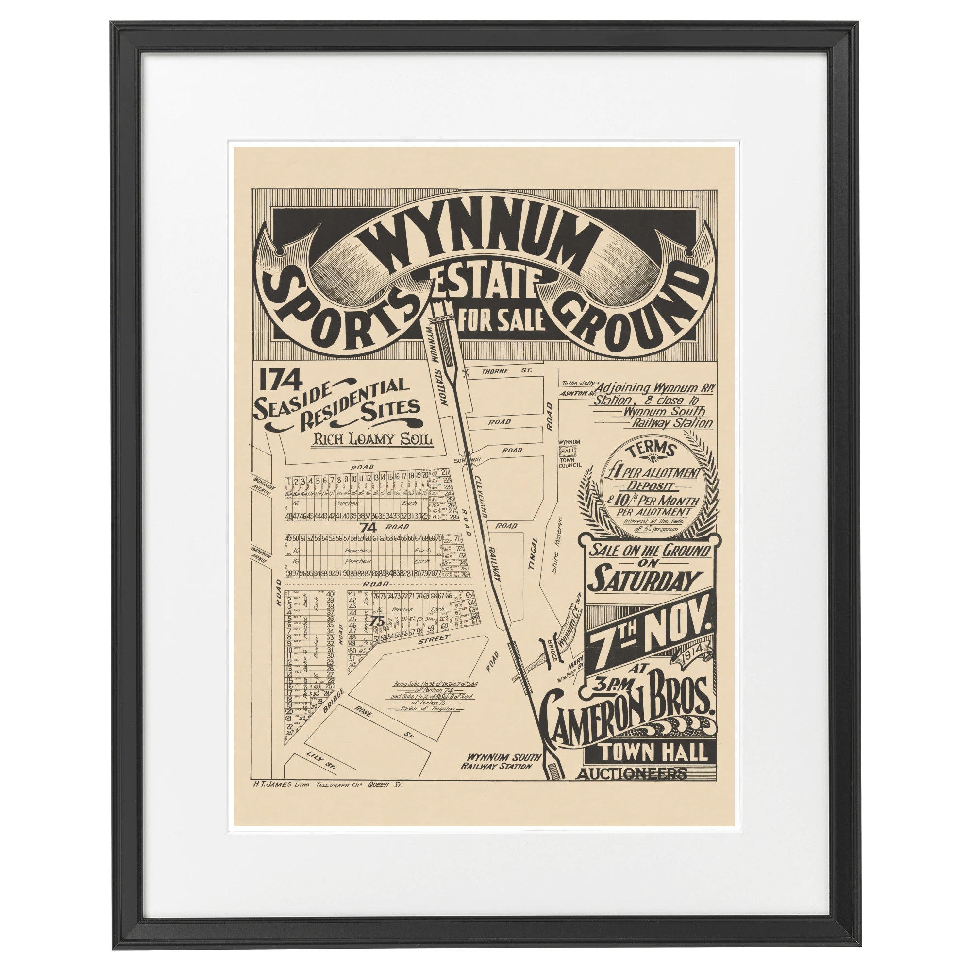 1914 Wynnum Sports Ground Estate - 111 years ago today