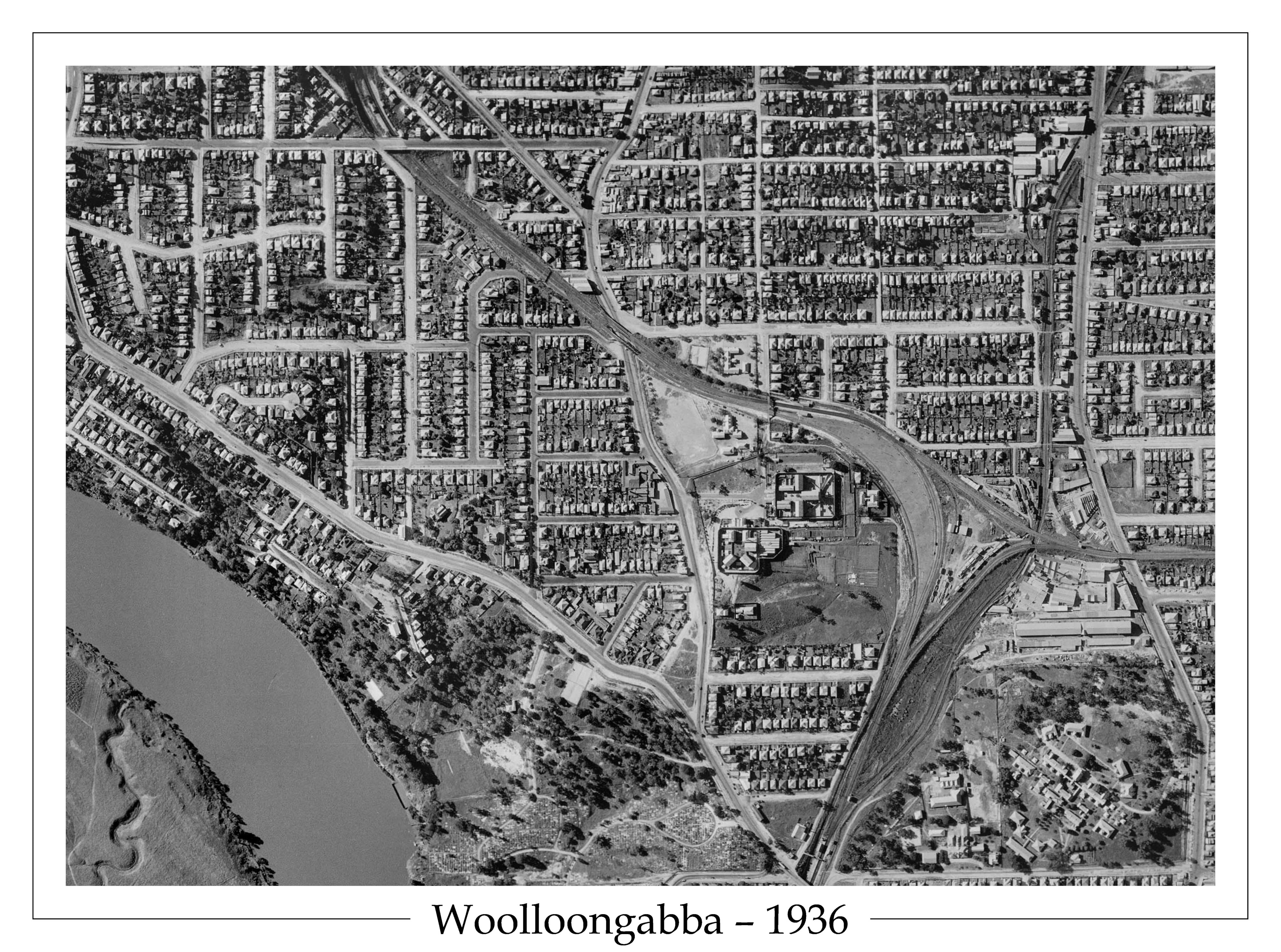 1936 Woolloongabba - Aerial Photo - Annerley Road