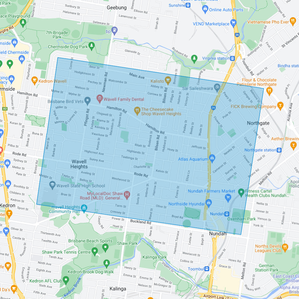 1946 Wavell Heights - Aerial Photo - Rode Road – Suburb Maps