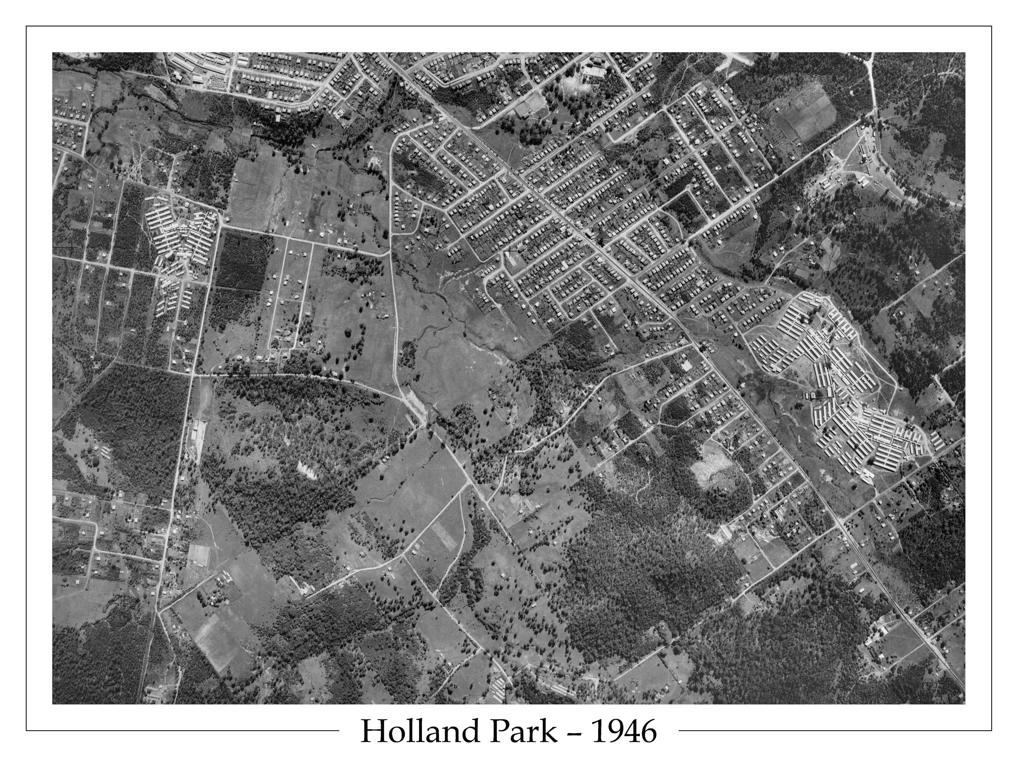 1946 Holland Park - Aerial Photo - Military Hospitals