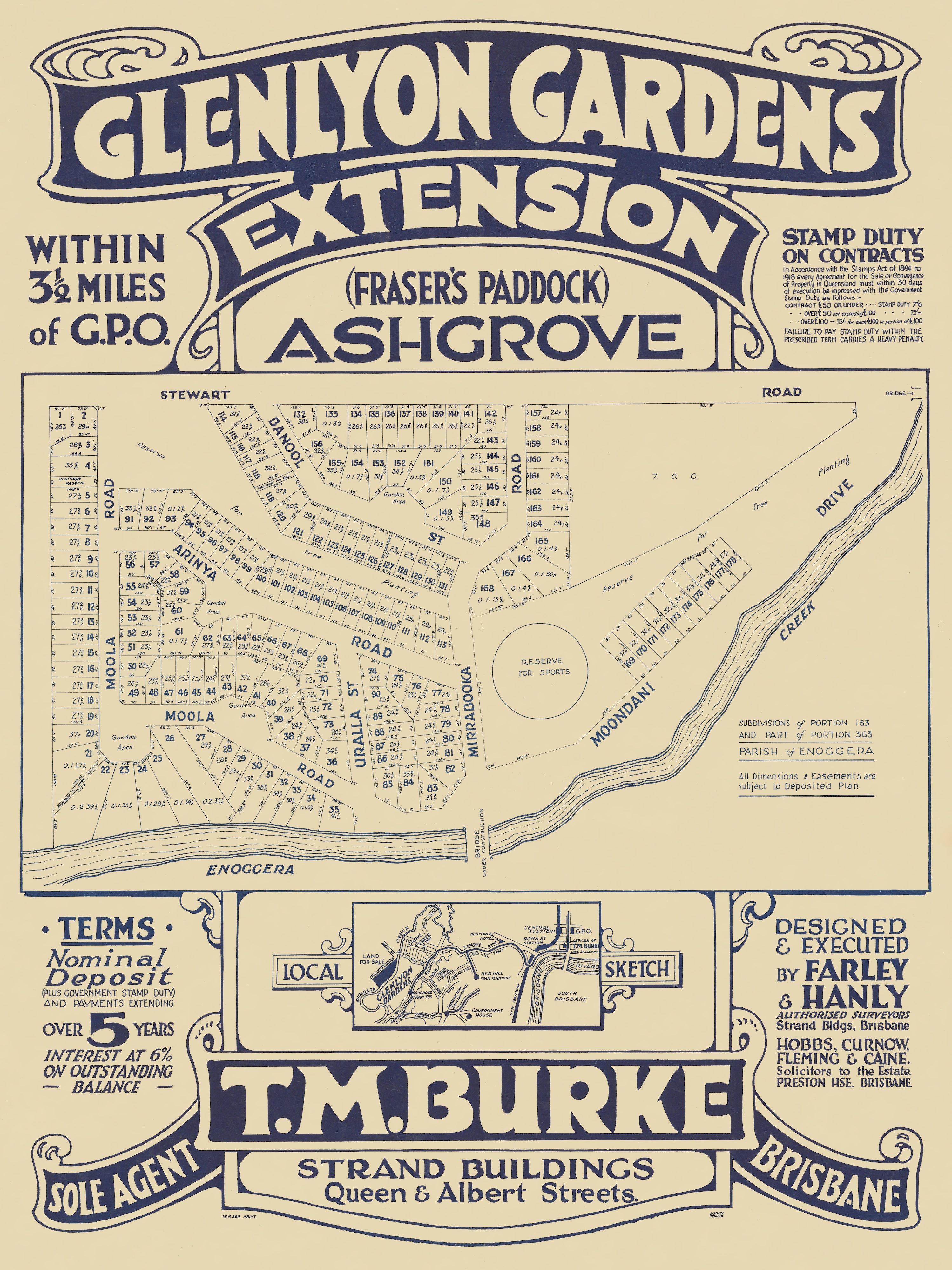 1924 Ashgrove - Glenlyons Gardens Extension (Fraser's Paddock)