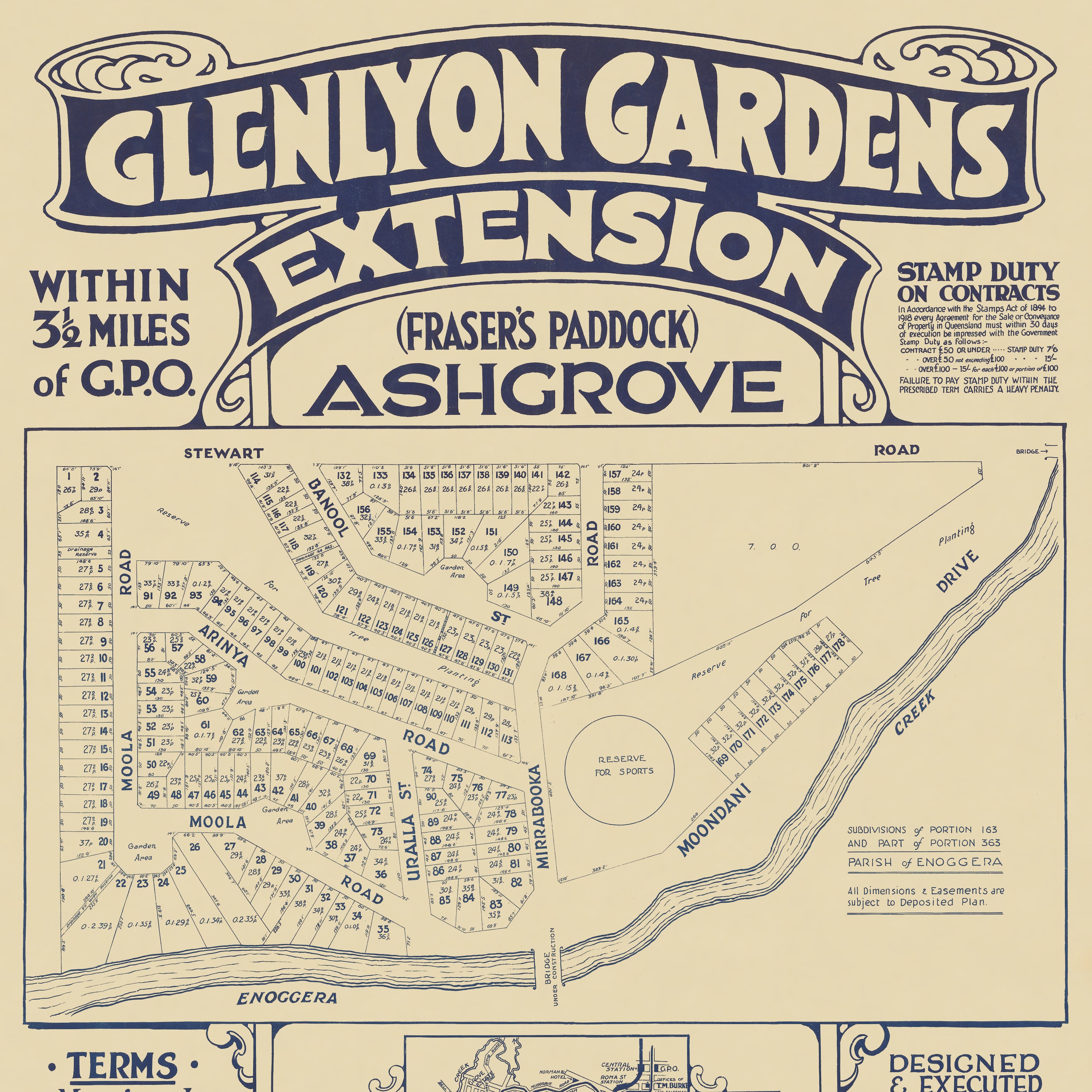 1924 Ashgrove - Glenlyons Gardens Extension (Fraser's Paddock)