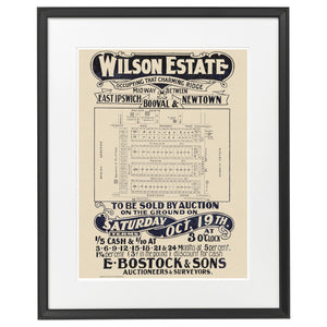 1912 Newtown - Wilson Estate