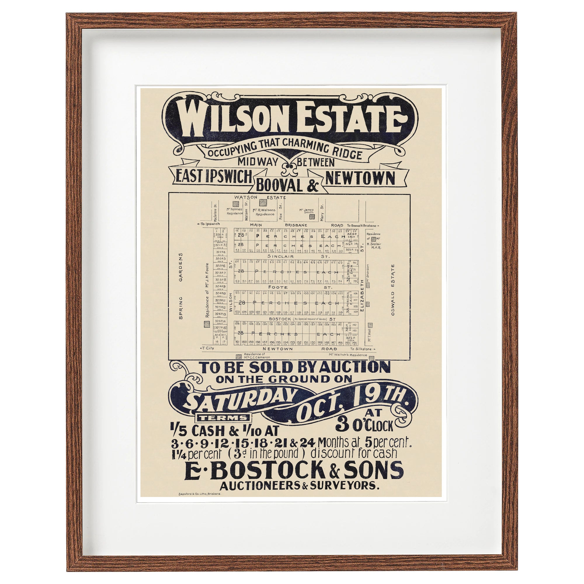 1912 Newtown - Wilson Estate