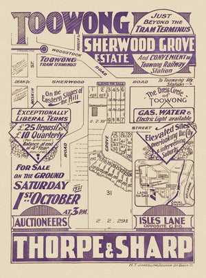 1921 Toowong - Sherwood Grove Estate