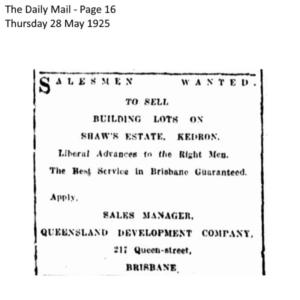 Newspaper Advertisement