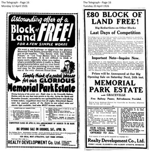 1926 Graceville - Memorial Park Estate