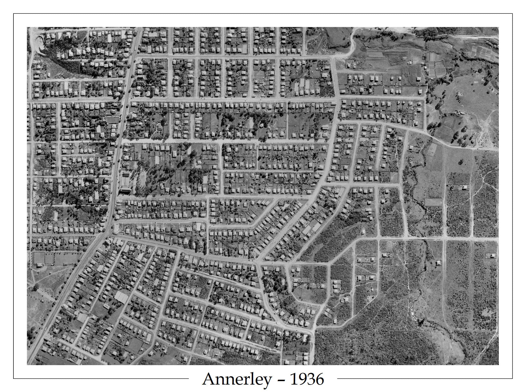 1936 Annerley - Aerial Photo - Cracknell Road