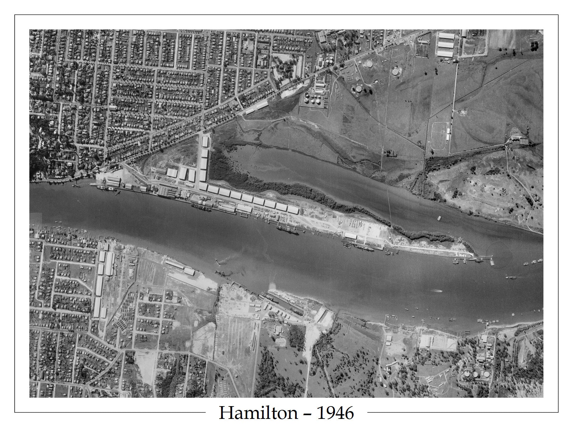 1946 Hamilton - Aerial Photo - Hamilton and Morningside