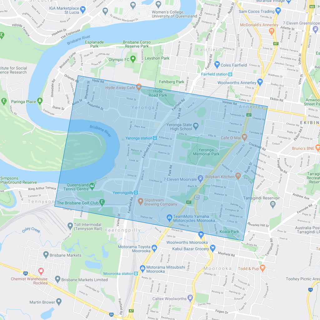 1946 Yeerongpilly - Aerial Photo - Yeerongpilly and Yeronga – Suburb Maps