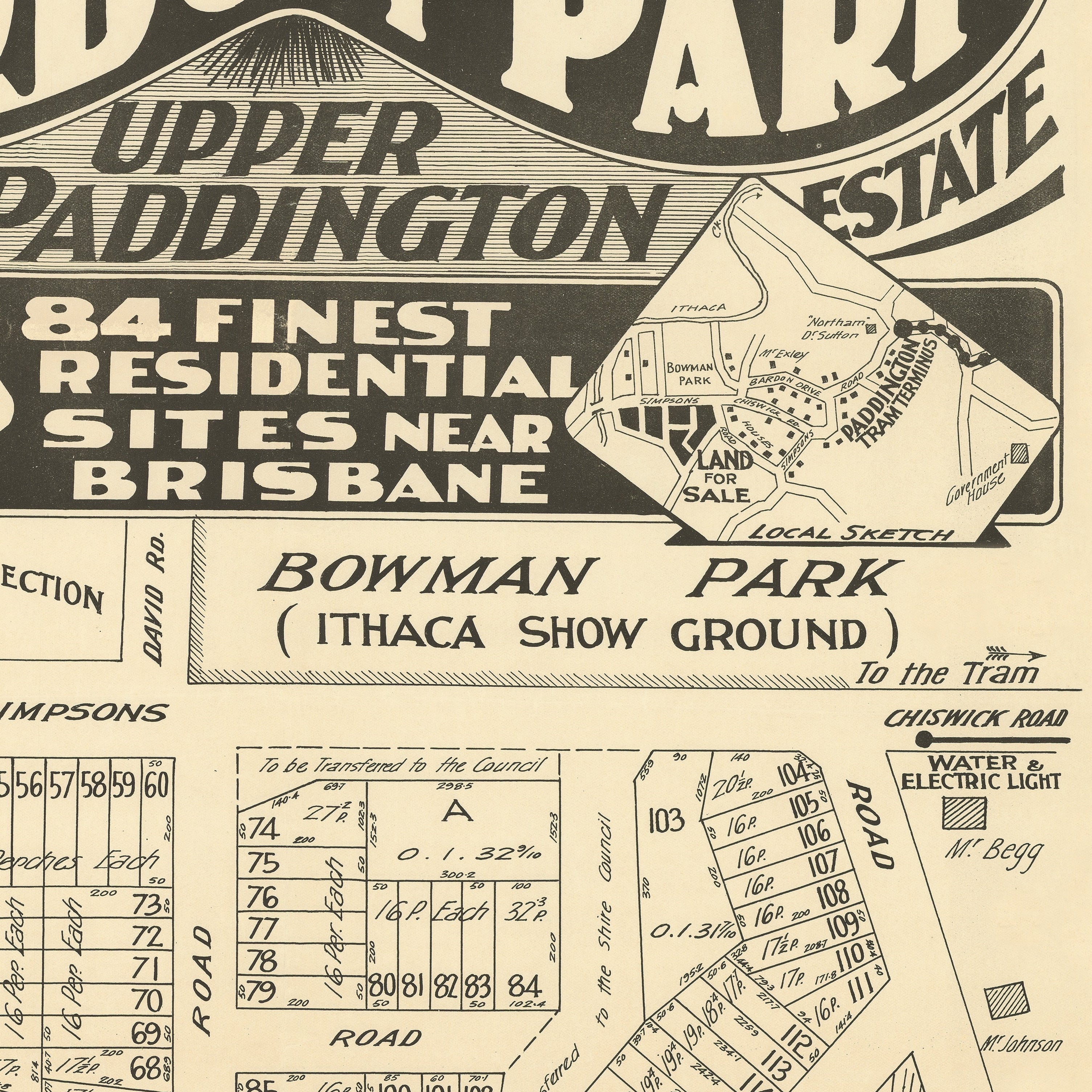 1920 Bardon - Bardon Park Estate - 2nd Section