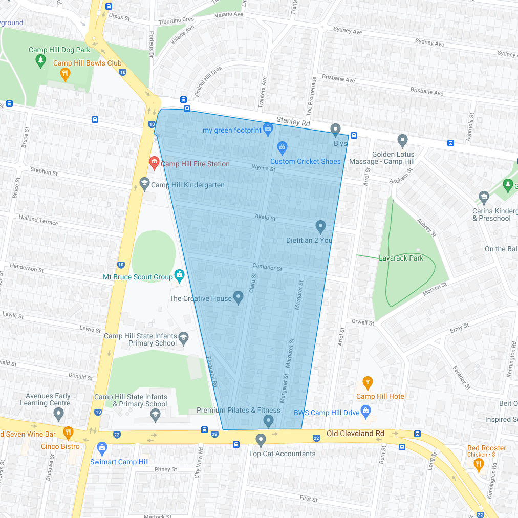 1887 Camp Hill - East Coorparoo Estate – Suburb Maps