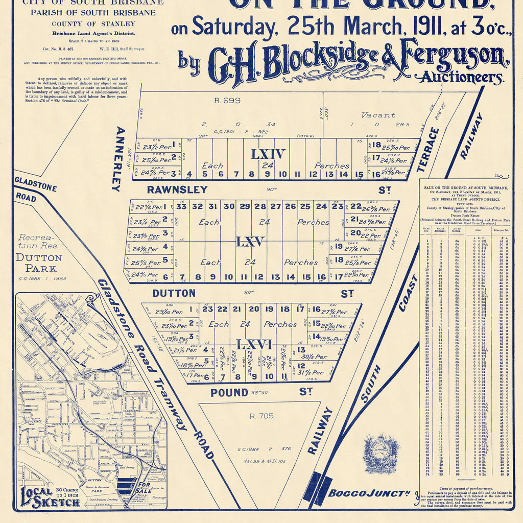 1911 Dutton Park The Dutton Park Estate Suburb Maps