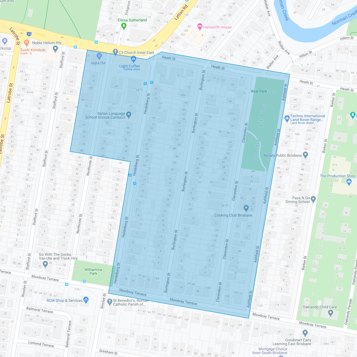 1886 East Brisbane - Heathfield Estate – Suburb Maps