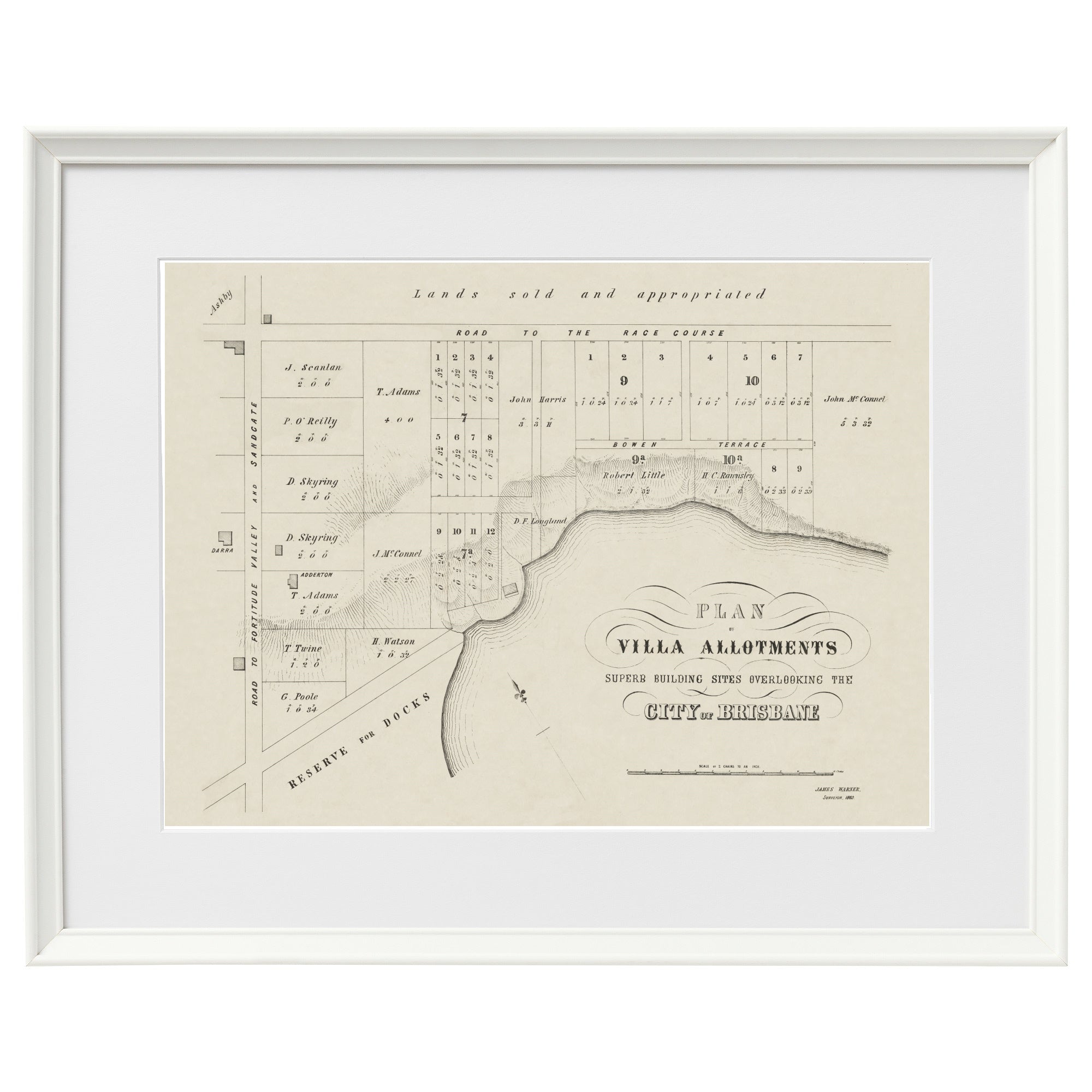 1861 Fortitude Valley - Plan of Villa Allotments