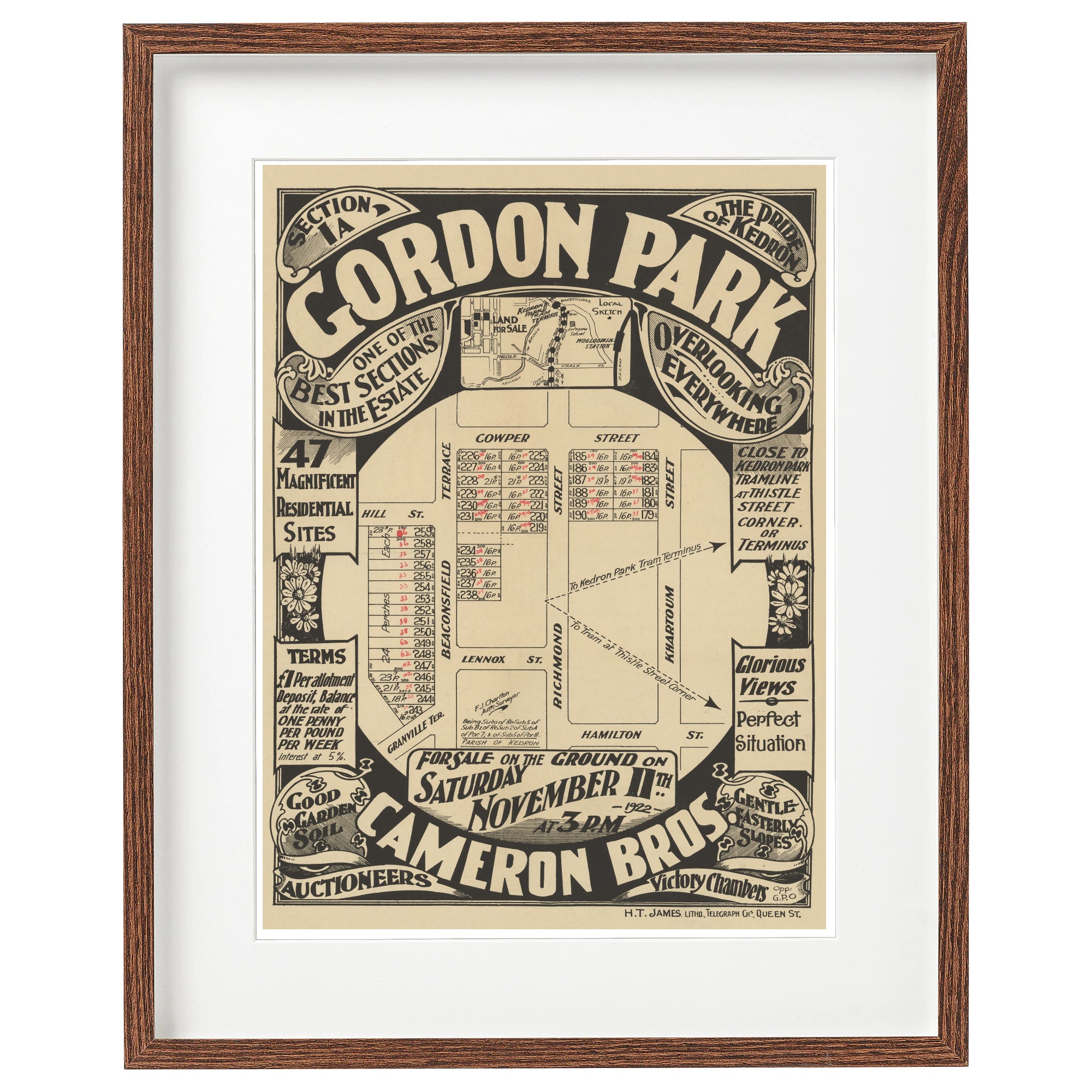 1922 Gordon Park - Gordon Park - Section 1a