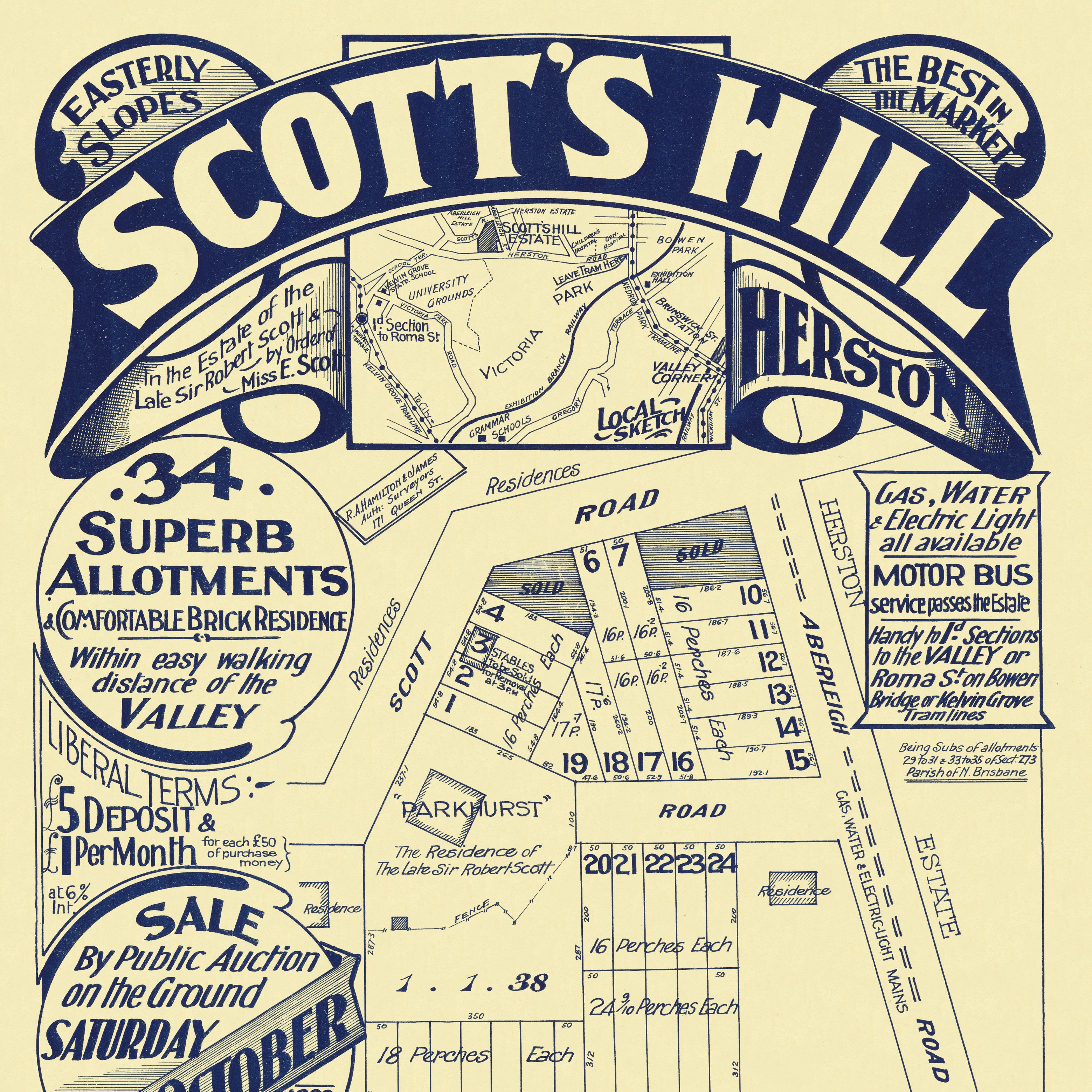 1922 Herston - Scott's Hill Estate