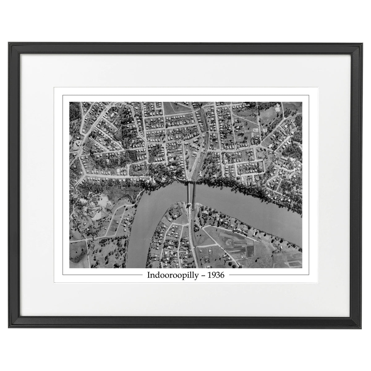 1936 Indooroopilly - Aerial Photo - Walter Taylor Bridge – Suburb Maps