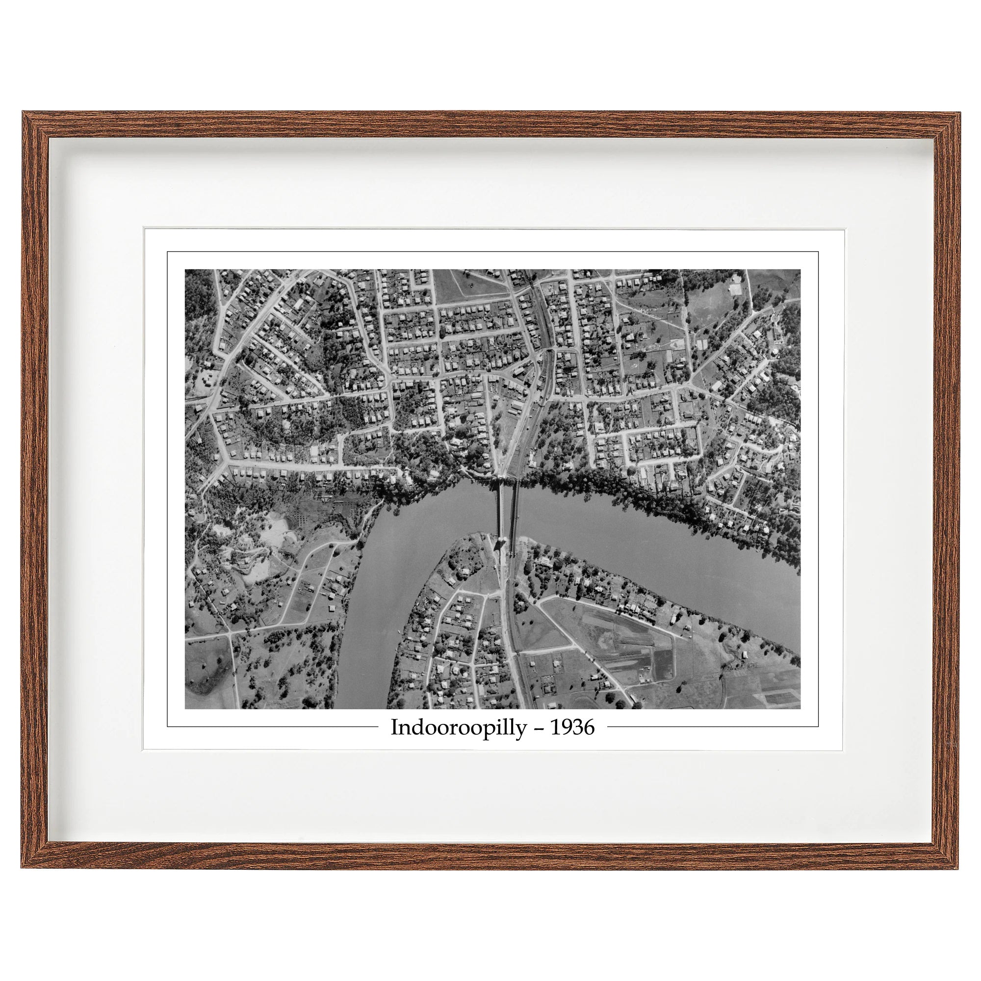 1936 Indooroopilly Aerial Photo Walter Taylor Bridge – Suburb Maps