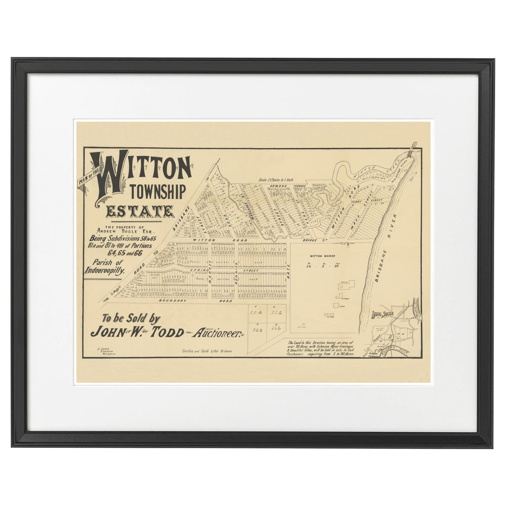 1886 Indooroopilly - Witton Township Estate