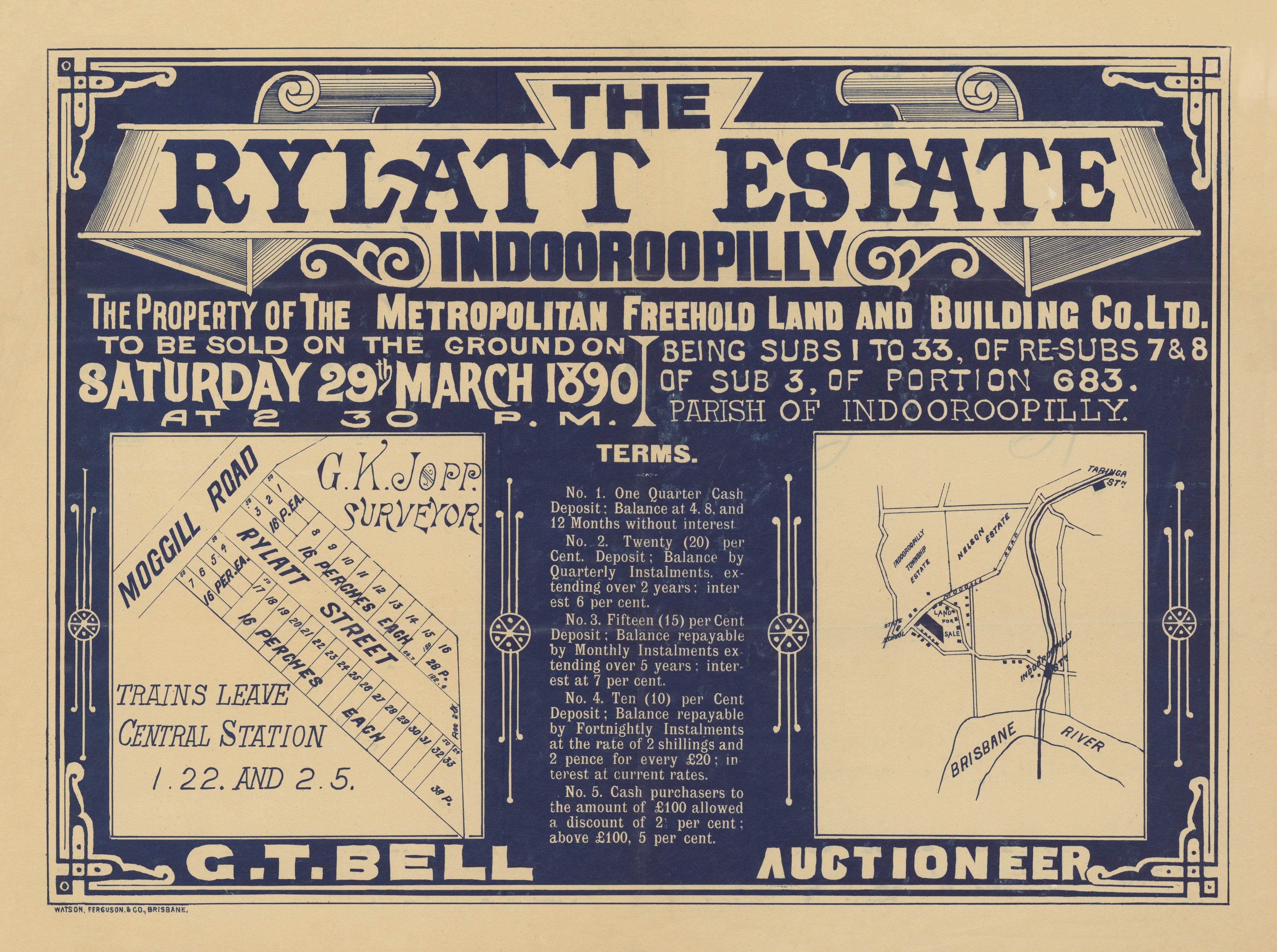 1890 Indooroopilly - Rylatt Estate